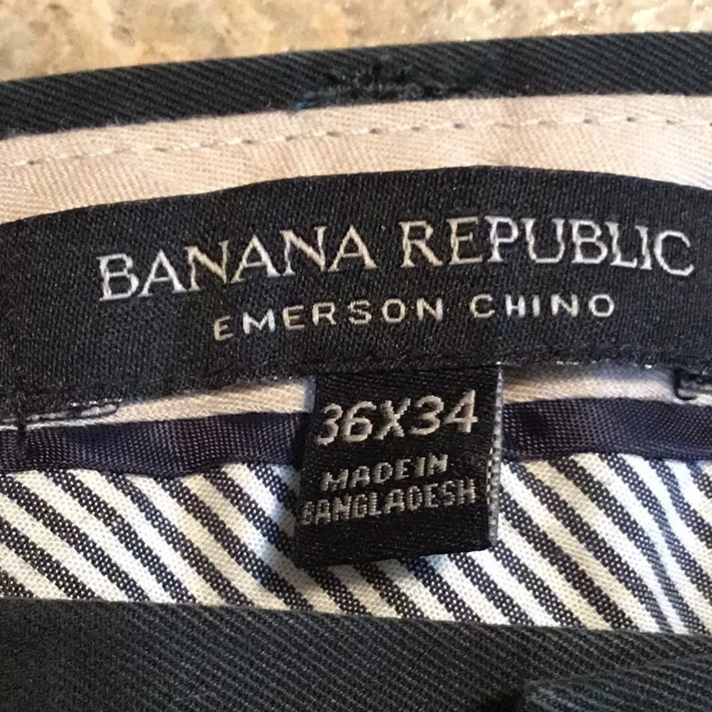 Banana Republic 100% cotton 36x34 black men’s pants